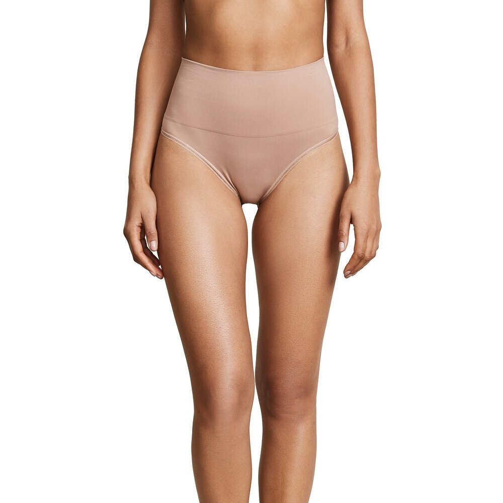 Yummie Women's Almond Ultralight Seamless Thong Panties S/M NWT